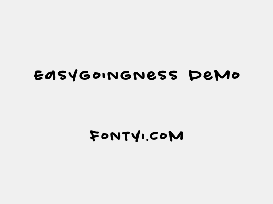 Easygoingness Demo