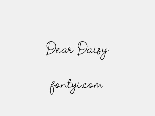 Dear Daisy