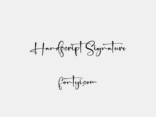 Handscript Signature