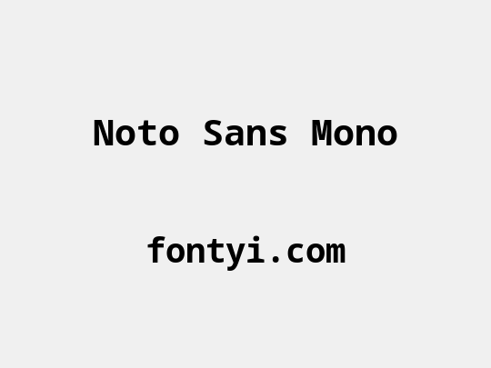 Noto Sans Mono