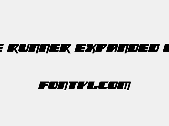 Space Runner Expanded Italic