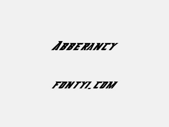 Abberancy