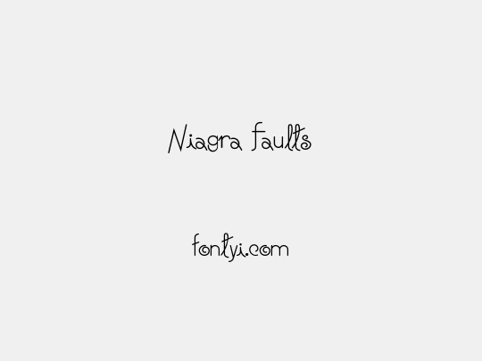 Niagra Faults