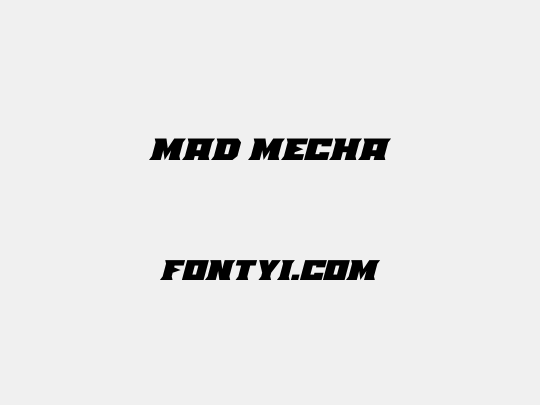 Mad Mecha