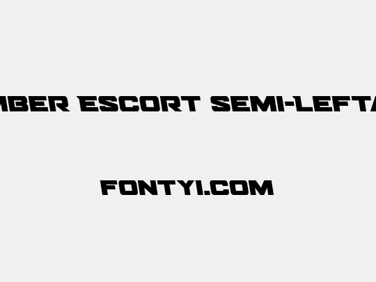 Bomber Escort Semi-Leftalic
