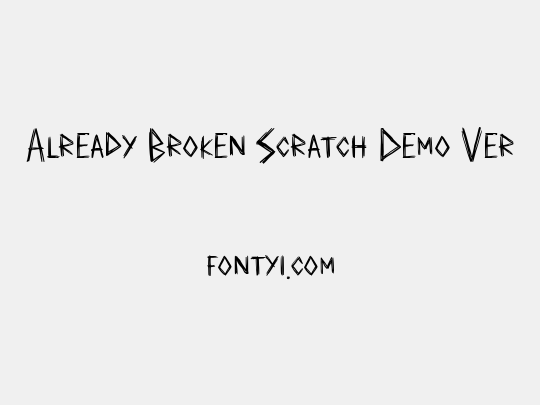 Already Broken Scratch Demo Ver