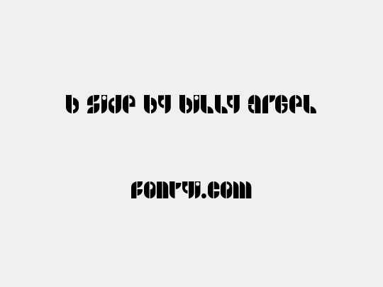 B SIDE BY BILLY ARGEL