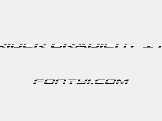 Outrider Gradient Italic