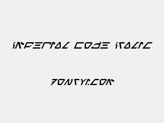 Imperial Code Italic
