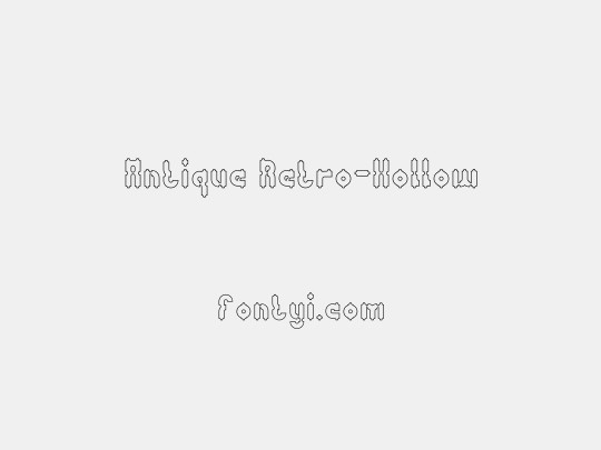 Antique Retro-Hollow