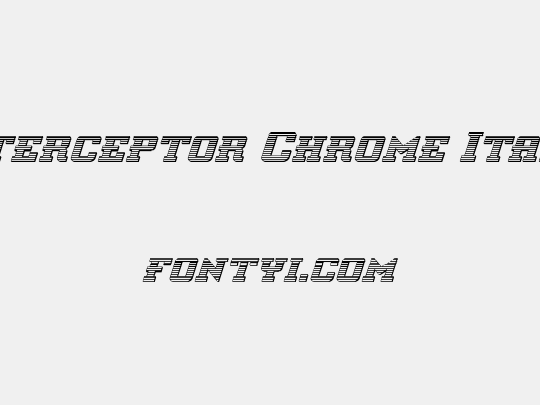 Interceptor Chrome Italic