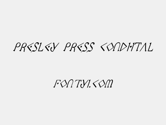 Presley Press CondItal