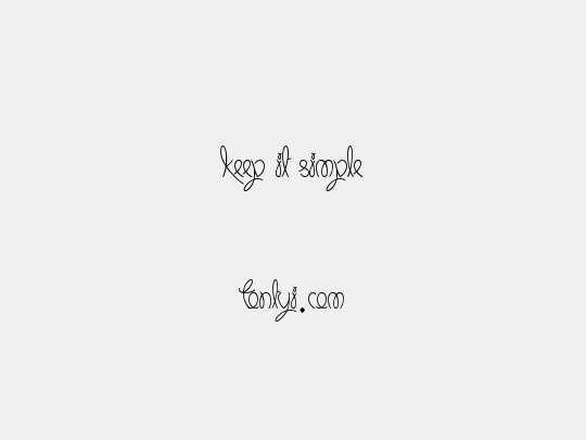 Keep It Simple