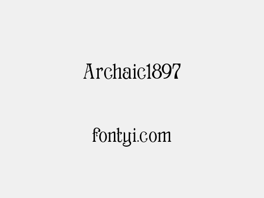 Archaic1897