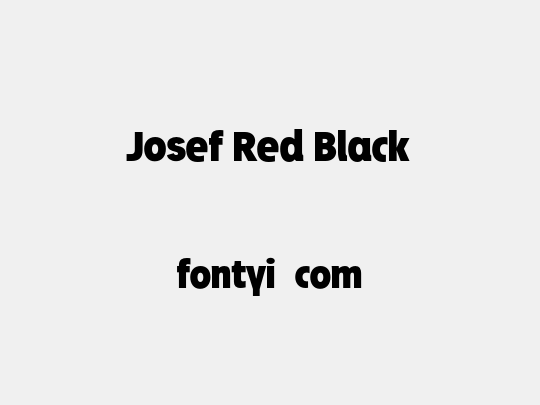 Josef Red Black