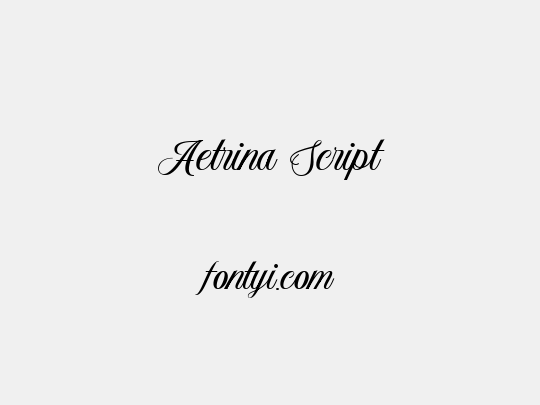 Aetrina Script
