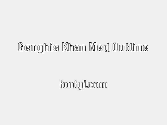 Genghis Khan Med Outline