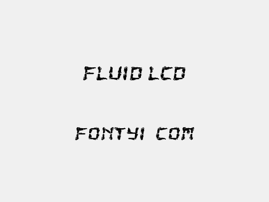 Fluid LCD