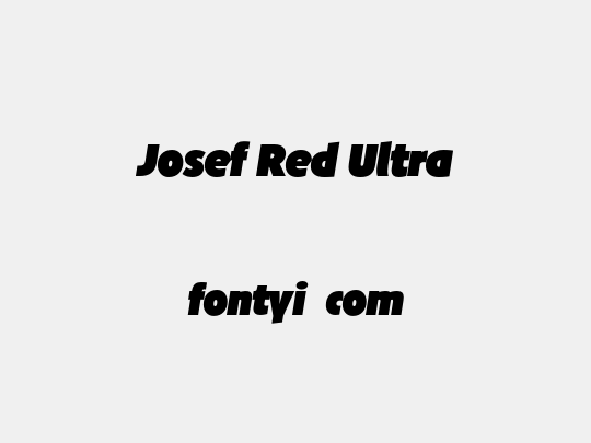 Josef Red Ultra