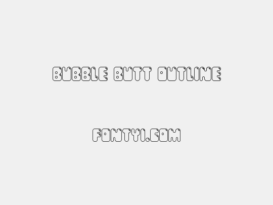 Bubble Butt Outline