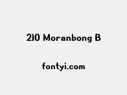 210 Moranbong B