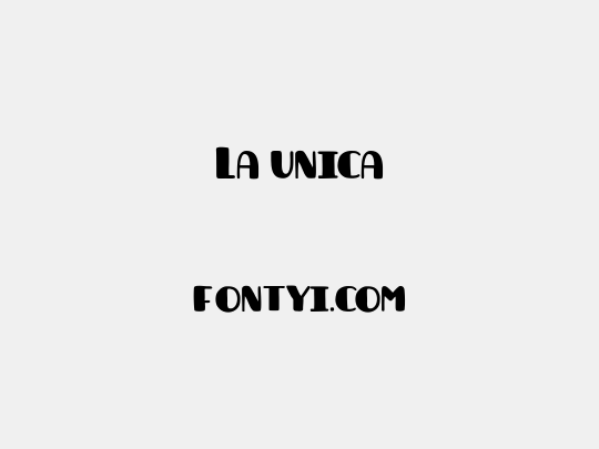La unica