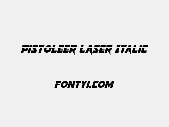 Pistoleer Laser Italic