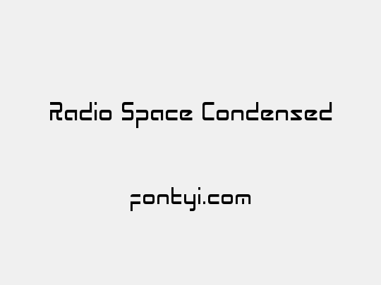 Radio Space Condensed