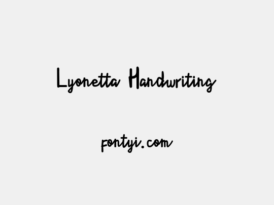 Lyonetta  Handwriting