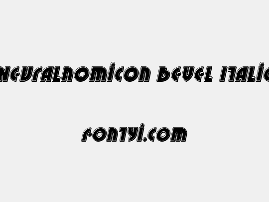 Neuralnomicon Bevel Italic