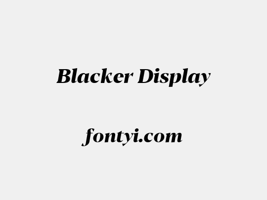 Blacker Display