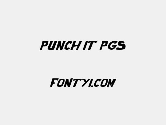 punch it PGS