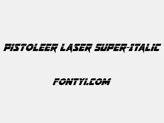 Pistoleer Laser Super-Italic