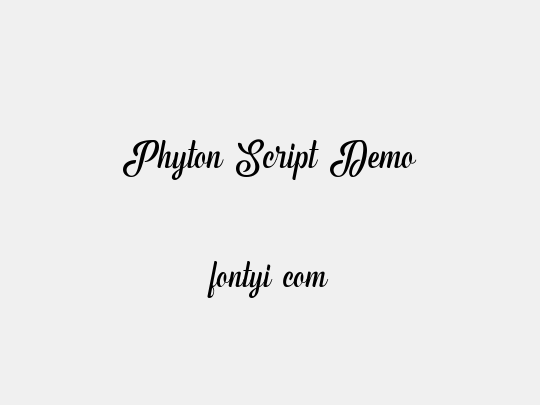 Phyton Script Demo