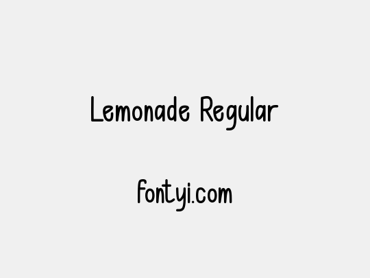 Lemonade Regular