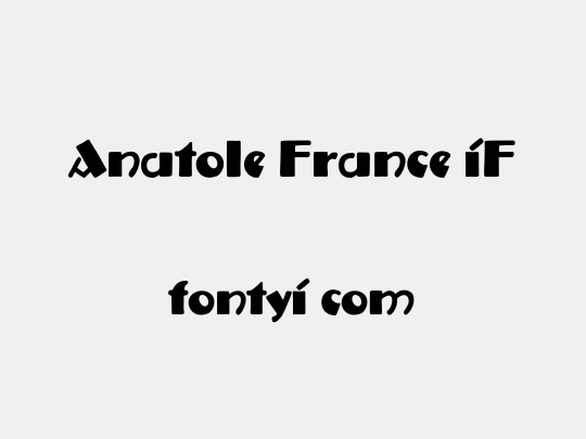 Anatole France iF