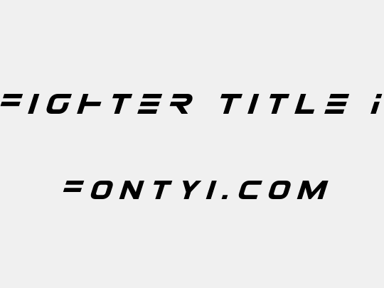 Eurofighter Title Italic