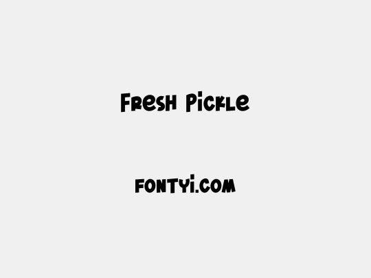 Fresh Pickle