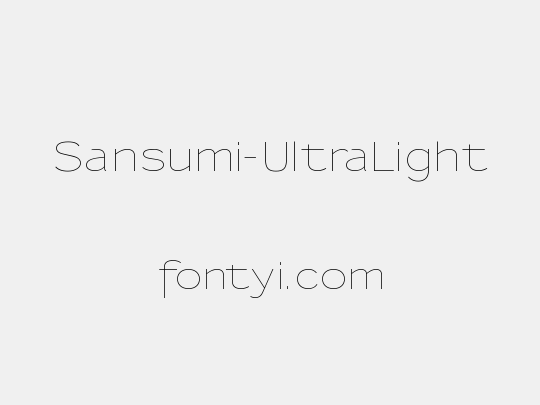 Sansumi-UltraLight