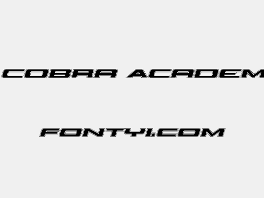 Classic Cobra Academy Italic