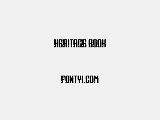 Heritage Book