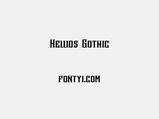 Hellios Gothic