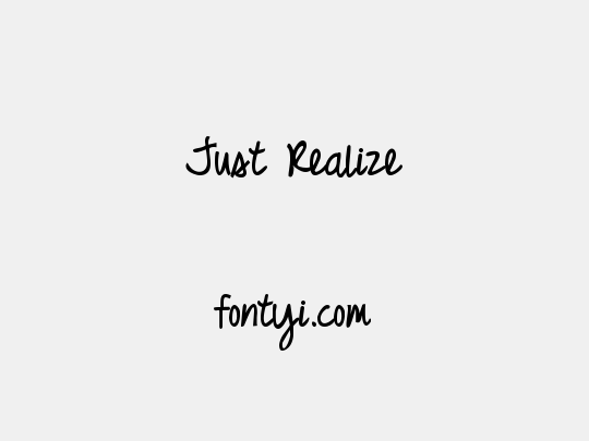 Just Realize
