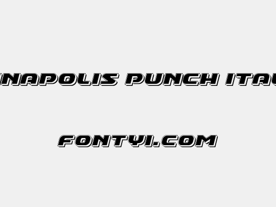 Annapolis Punch Italic