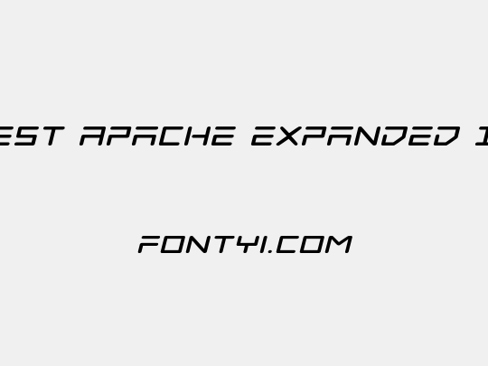 Tempest Apache Expanded Italic