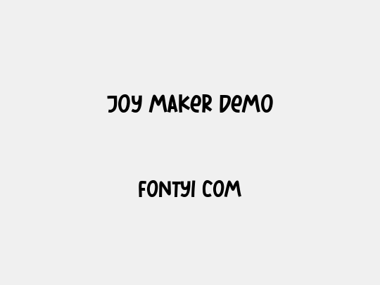 Joy Maker Demo