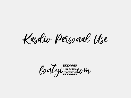 Kasdio Personal Use