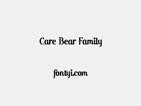 Care Bear Family