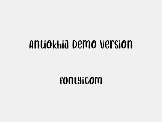 Antiokhia Demo Version