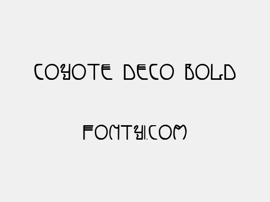 Coyote Deco Bold